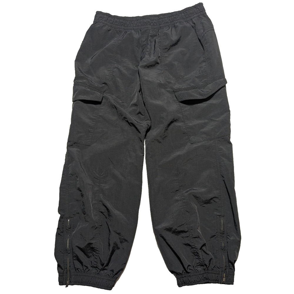 OLD NAVY Quick Dry Nylon Black Pull-on Jogger Cargo Pants - Women Large EUC